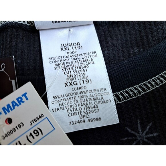 Betty Boop Naughty Long Sleeve Thermal T-shirt Black Size Junior 2XL - Picture 4 of 9